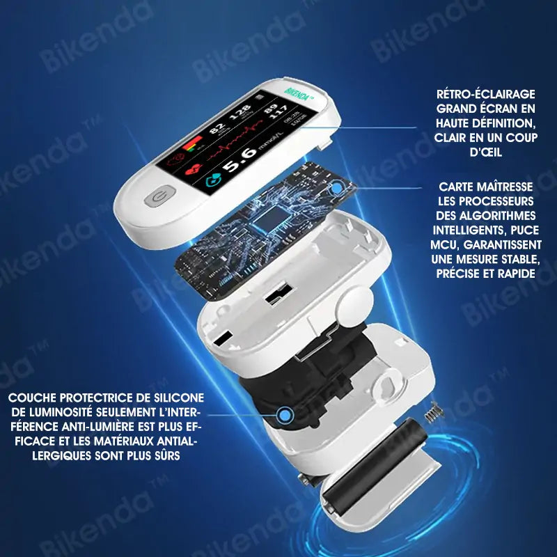 【BOUTIQUE OFFICIELLE】Bikenda™ Mètre de Glycémie Laser Non-Invasif Multifonction Intelligent de Nouvelle Génération [Précision de 99,9%]